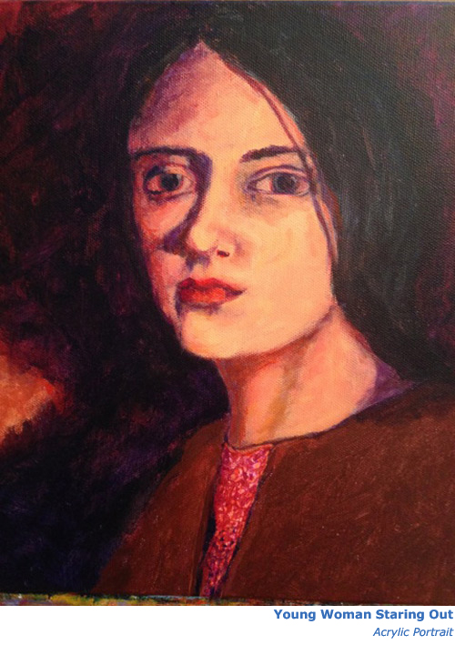 Gugino-Young-Woman-Staring-Out_Acrylic